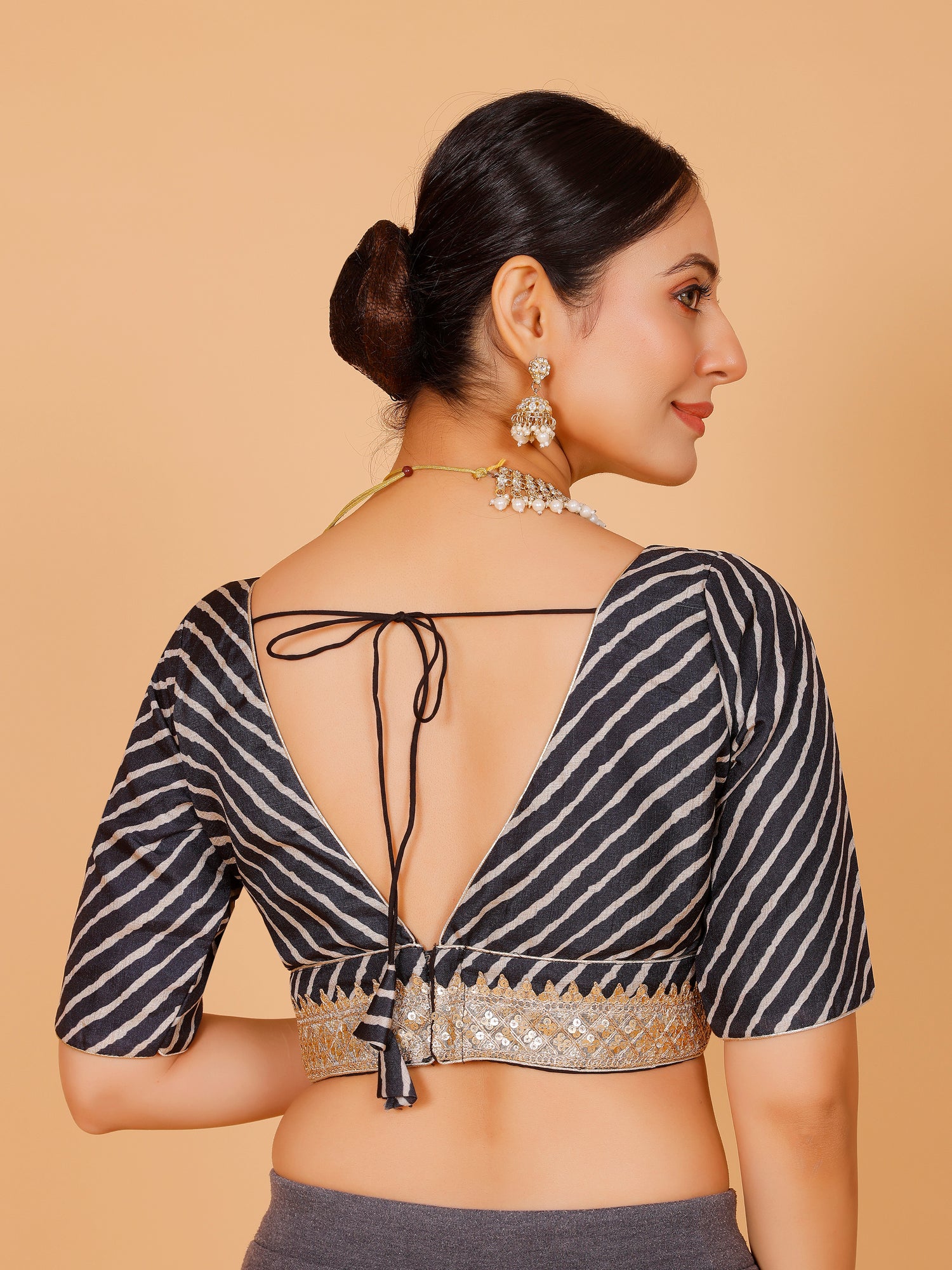 Silk Zari Tiki Work Blouse