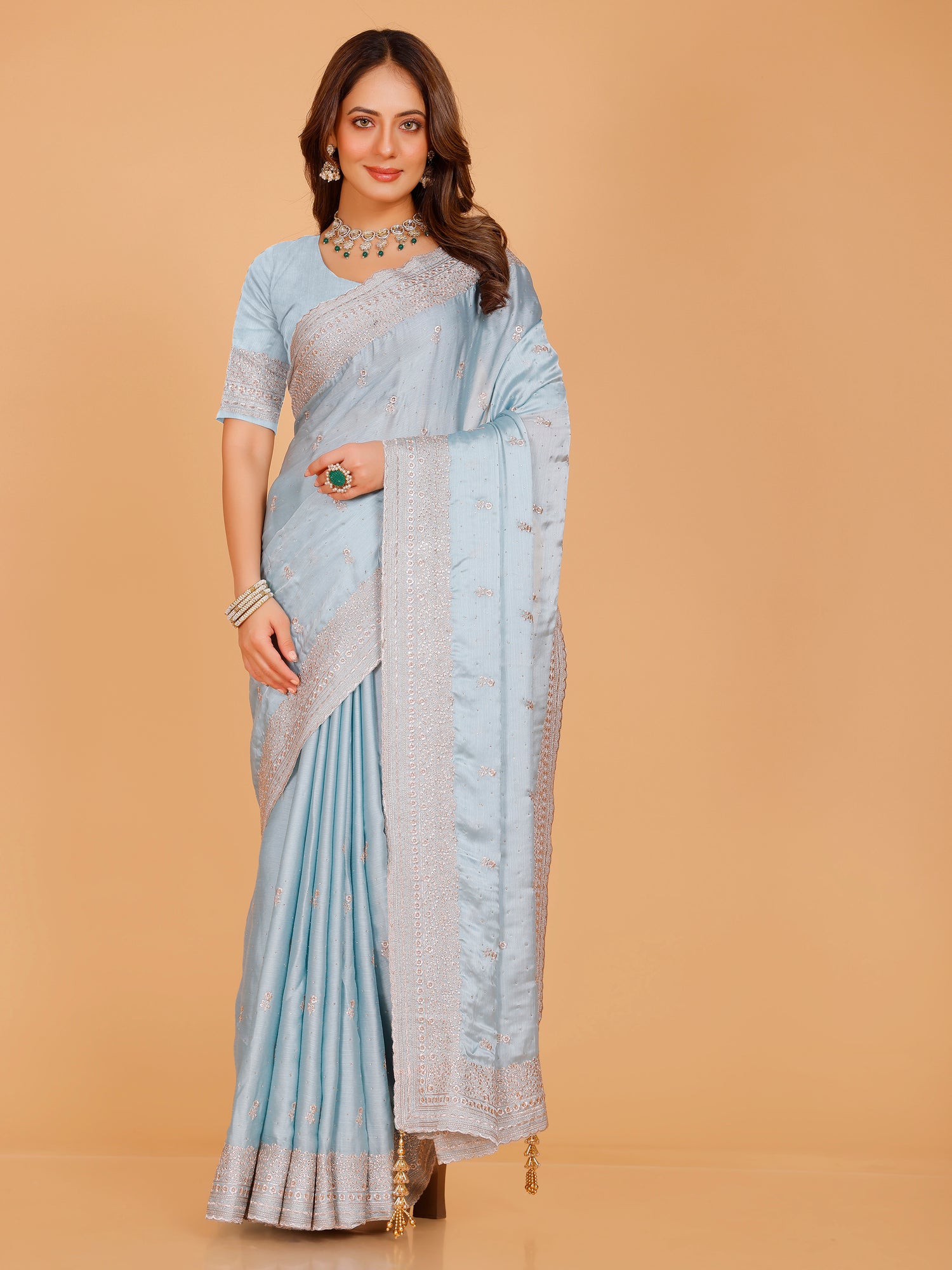 Aadhya Silk Embroidered Saree