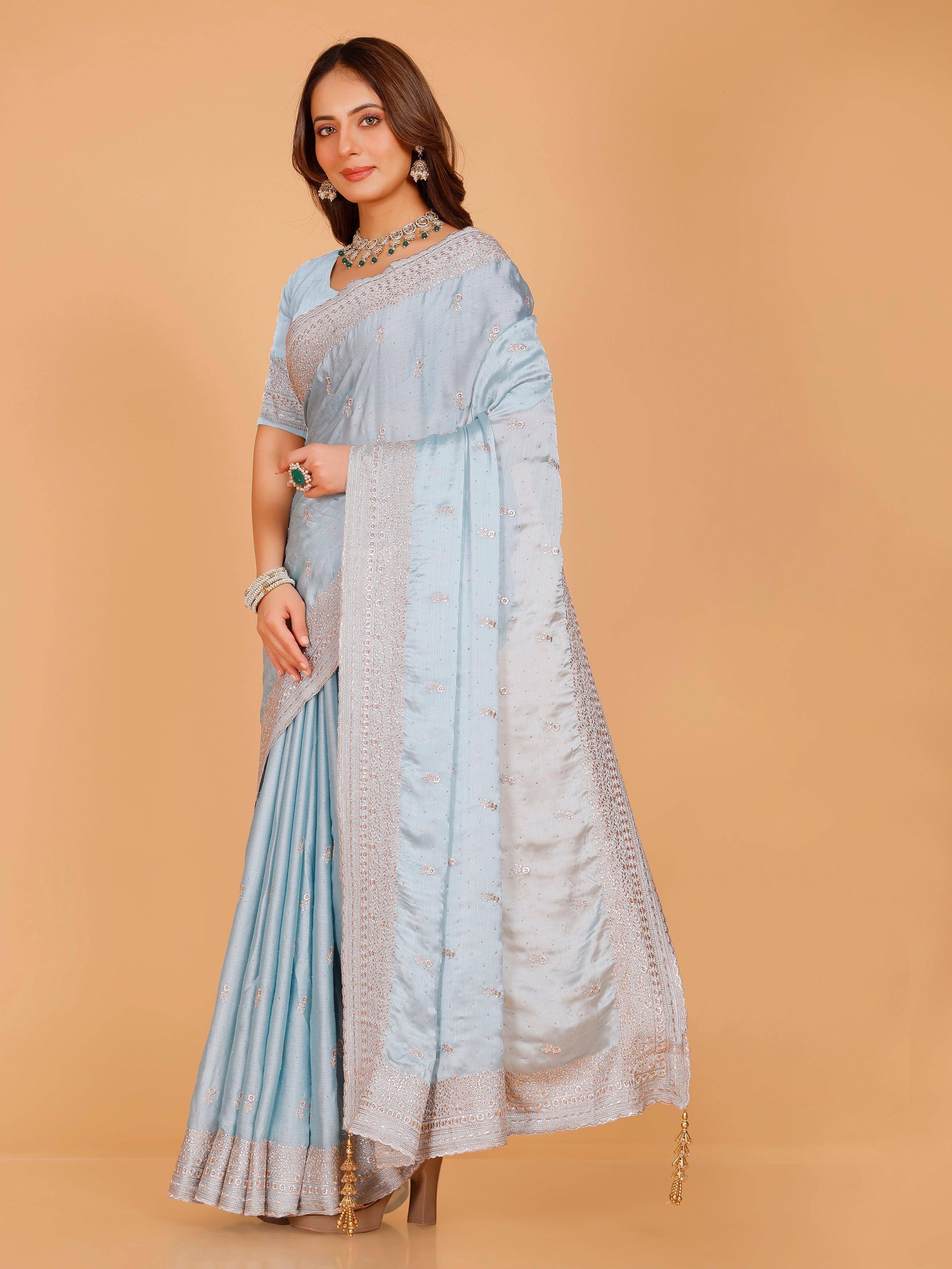 Aadhya Silk Embroidered Saree