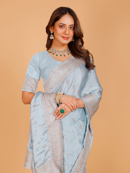 Aadhya Silk Embroidered Saree