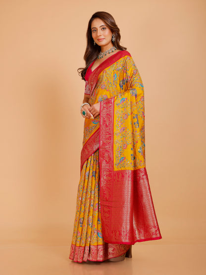 Ramya Silk Embroidered Saree