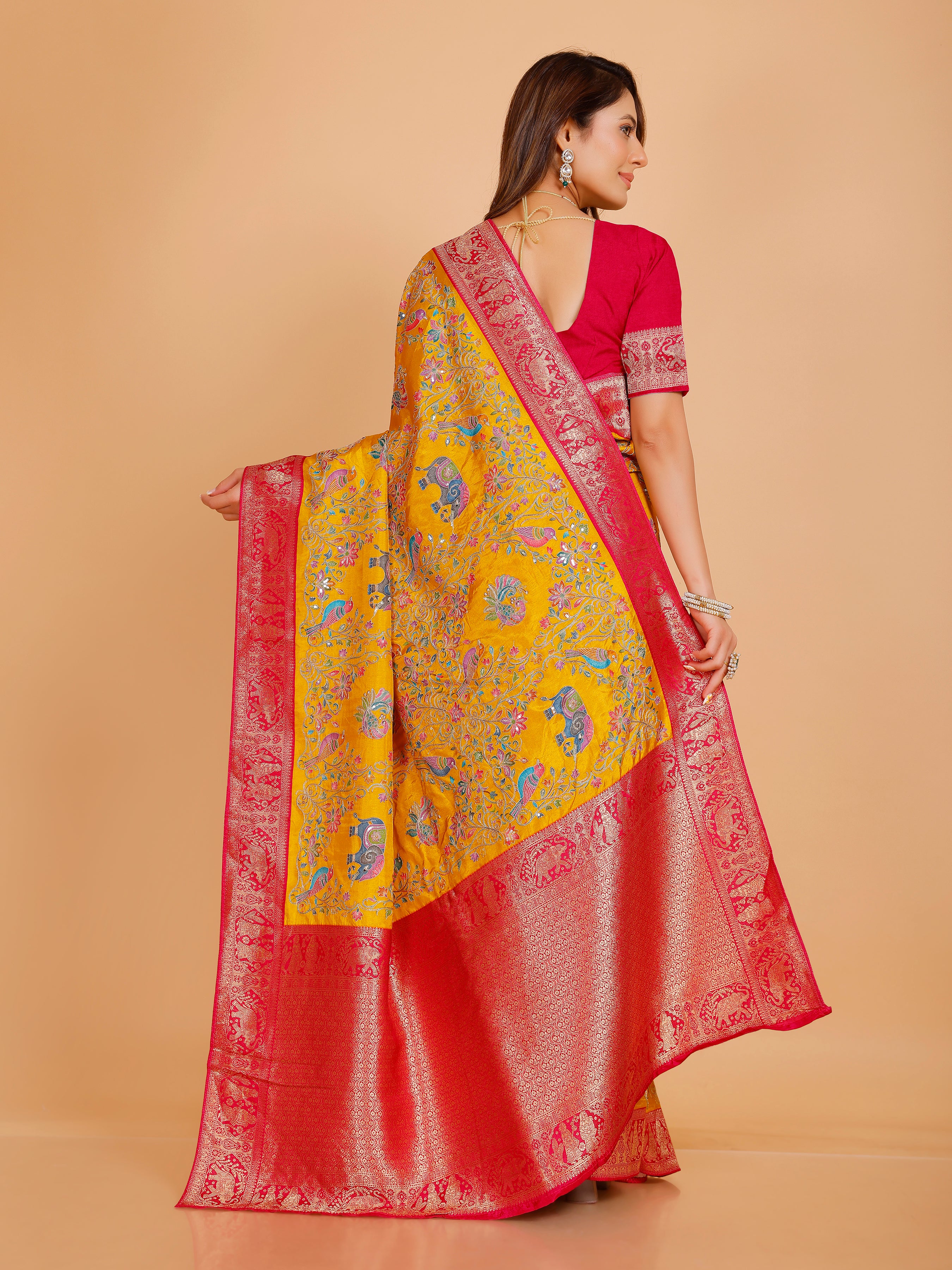 Ramya Silk Embroidered Saree