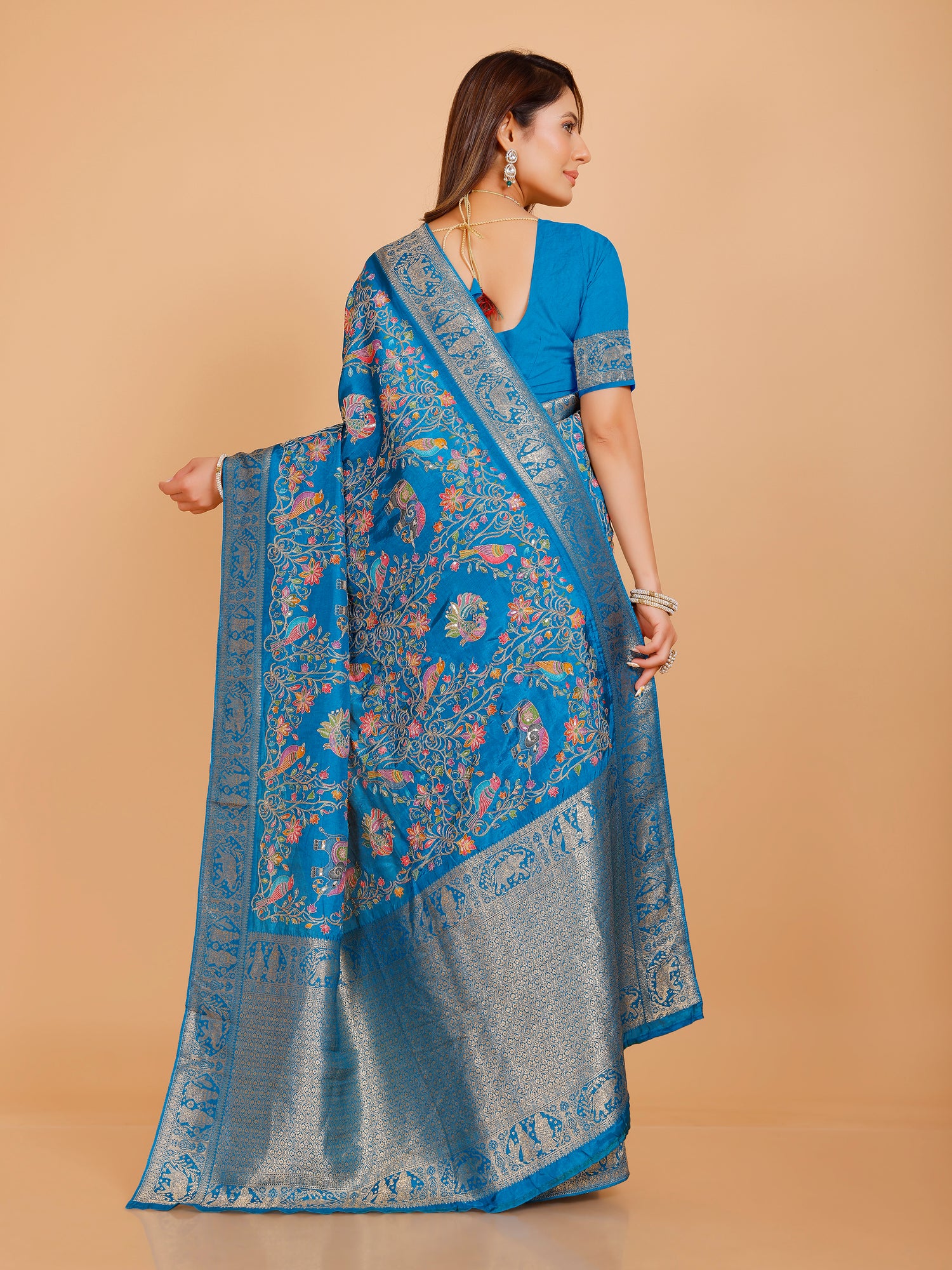 Ramya Silk Embroidered Saree