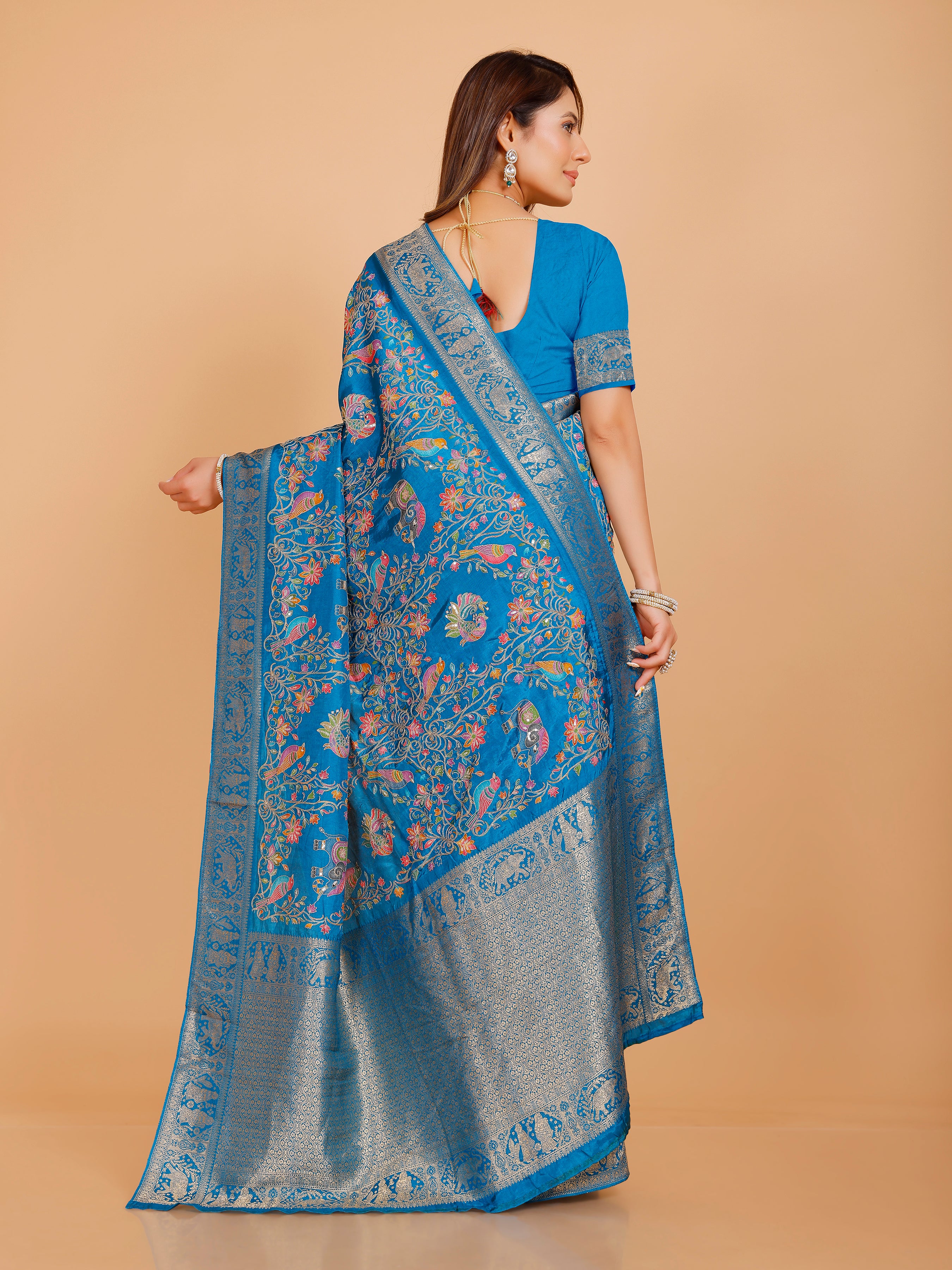 Ramya Silk Embroidered Saree
