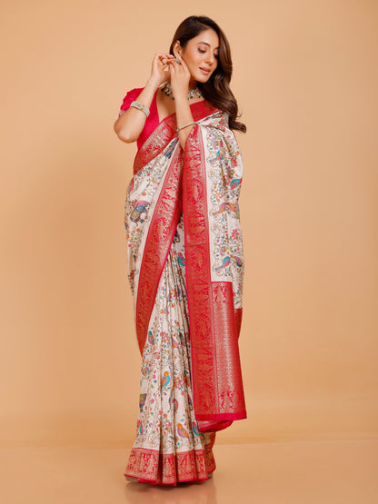 Ramya Silk Embroidered Saree