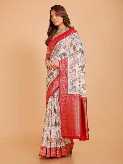 Ramya Silk Embroidered Saree