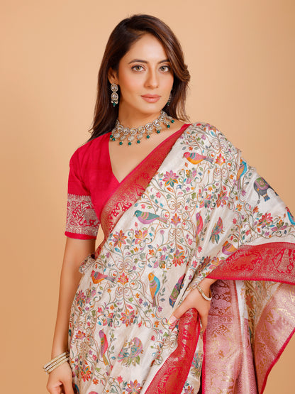 Ramya Silk Embroidered Saree