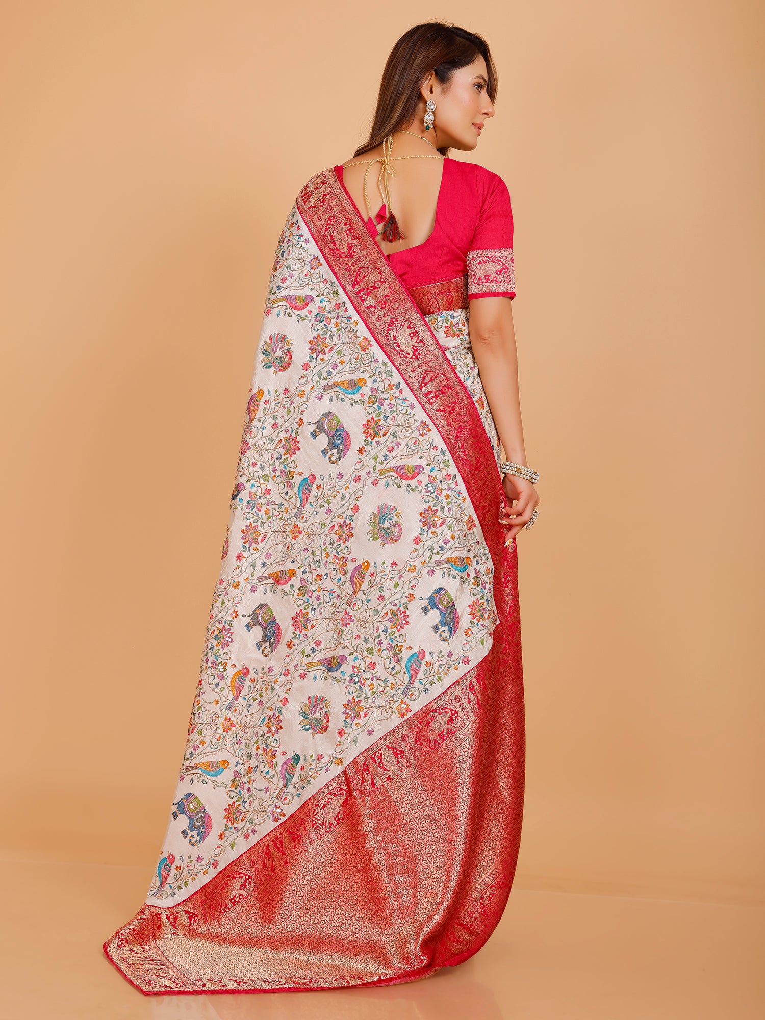 Ramya Silk Embroidered Saree