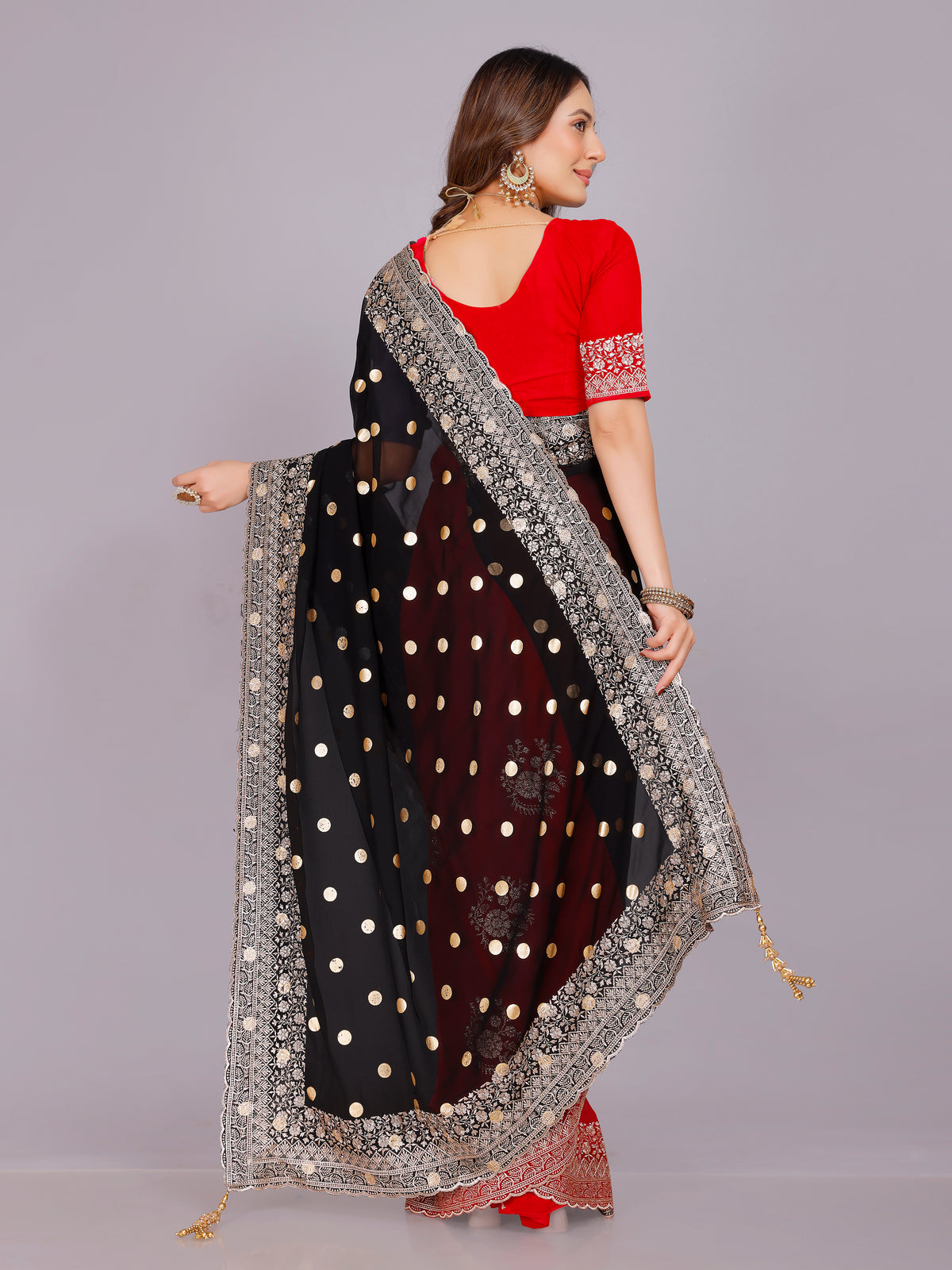 Shalee Georgette Embroidery Saree