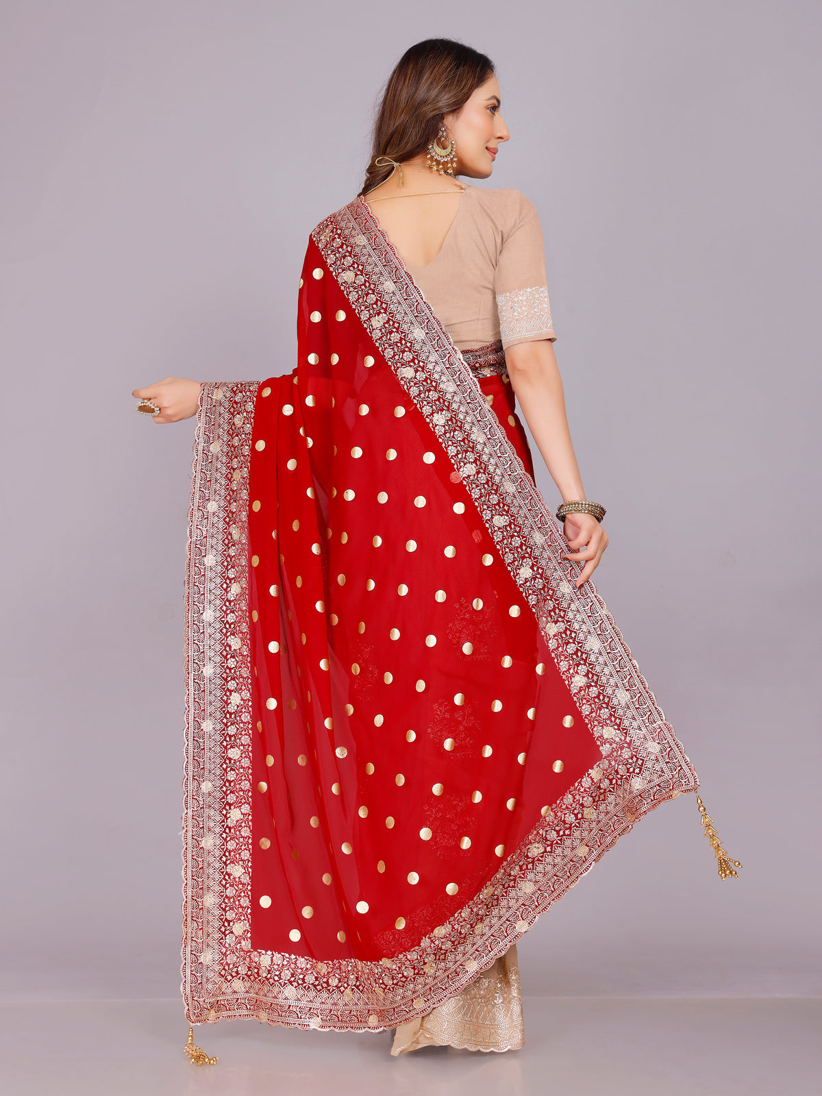 Shalee Georgette Embroidery Saree