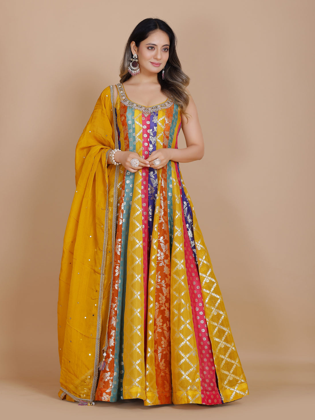 Tania Gown With Dupatta