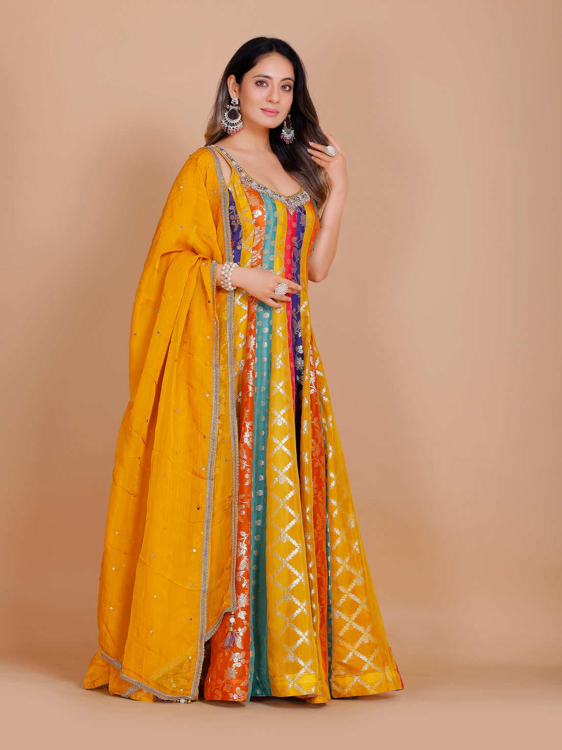 Tania Gown With Dupatta