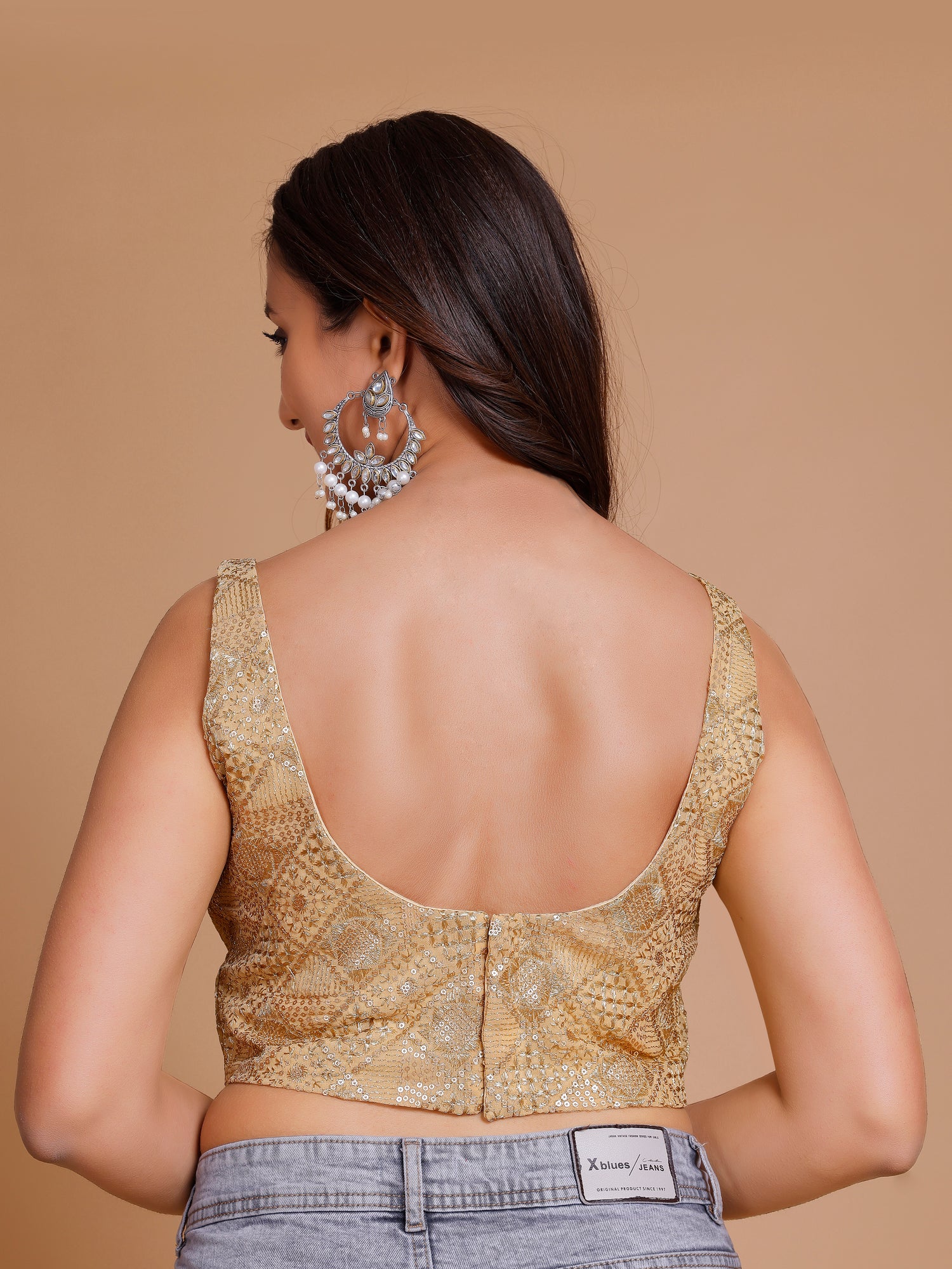 Georgette Embroidered Tiki Work Blouse