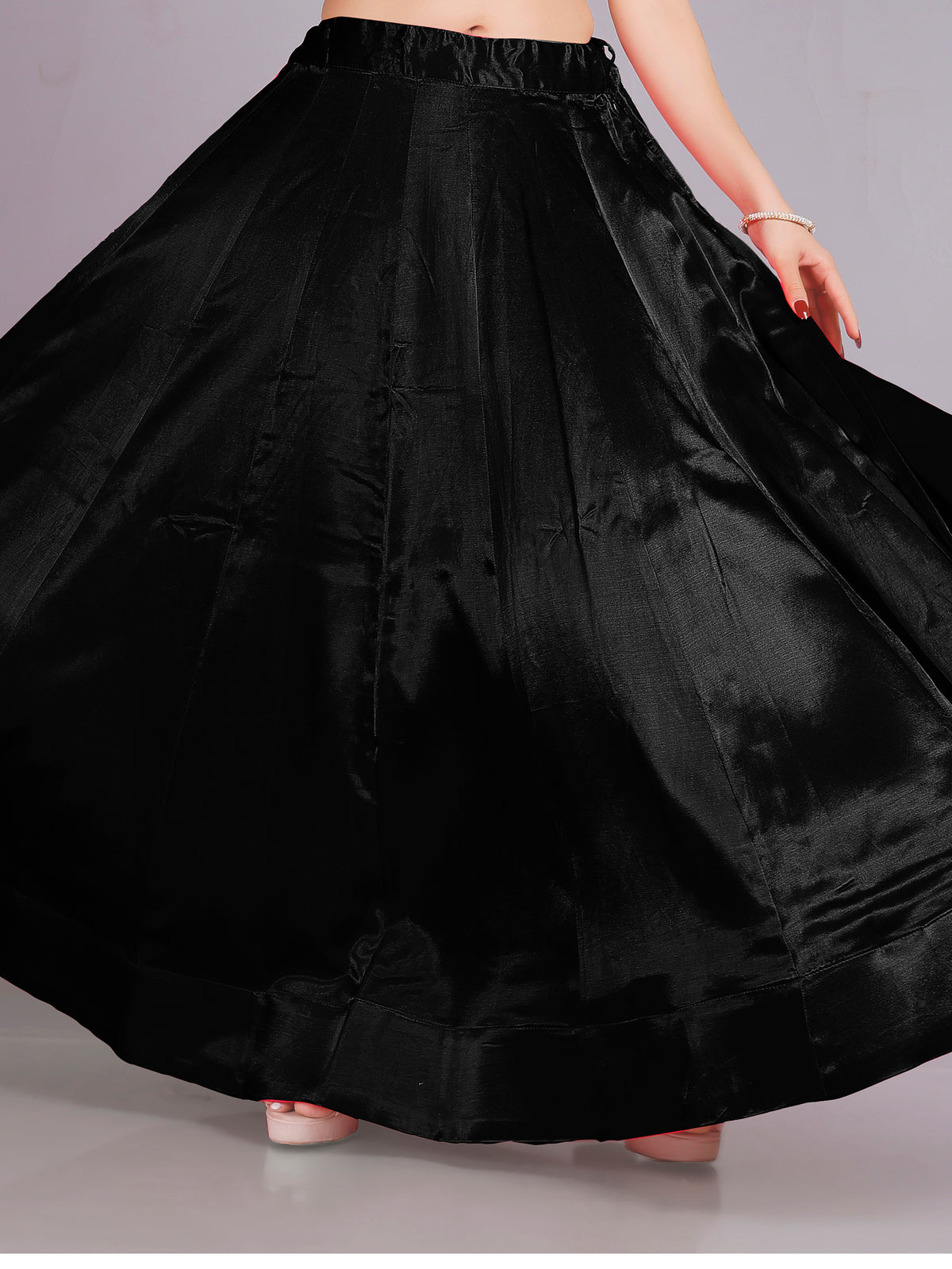 Ladies Silk Plain Skirt 36,40,44