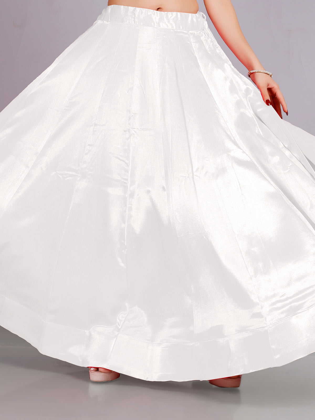 Ladies Silk Plain Skirt 36,40,44