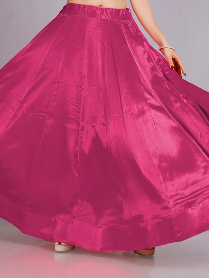Ladies Silk Plain Skirt 36,40,44