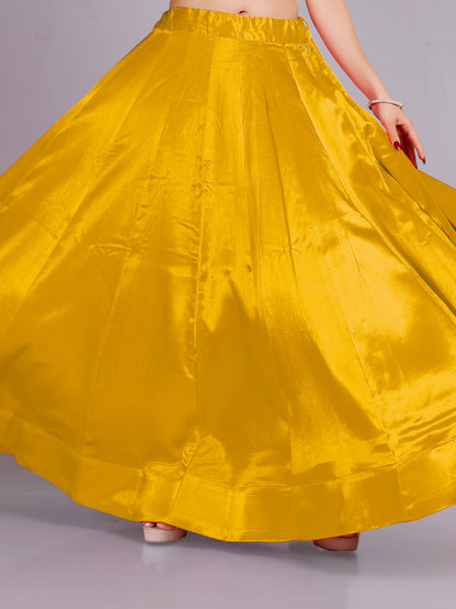 Ladies Silk Plain Skirt 36,40,44