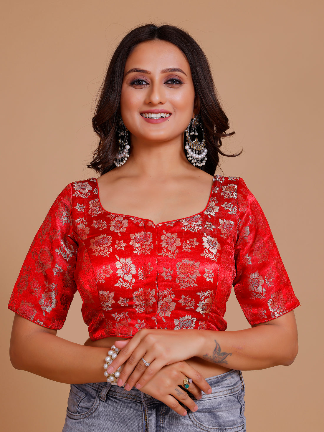 Brocade Silk Blouse