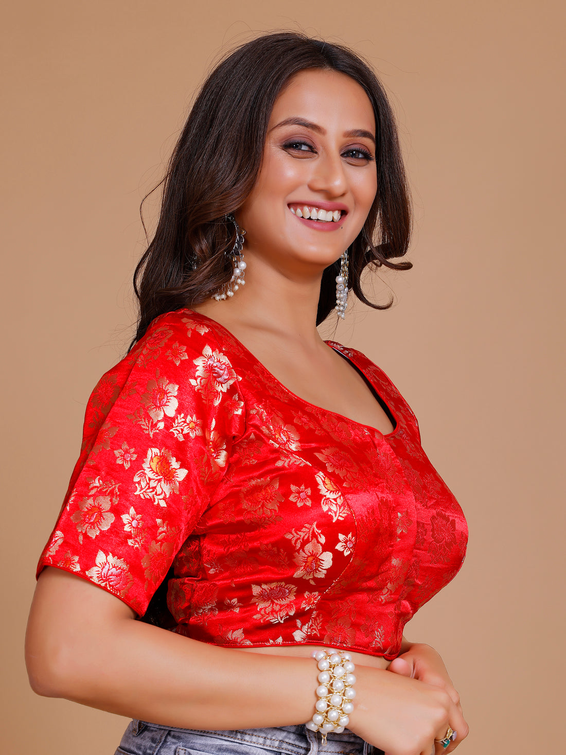 Brocade Silk Blouse