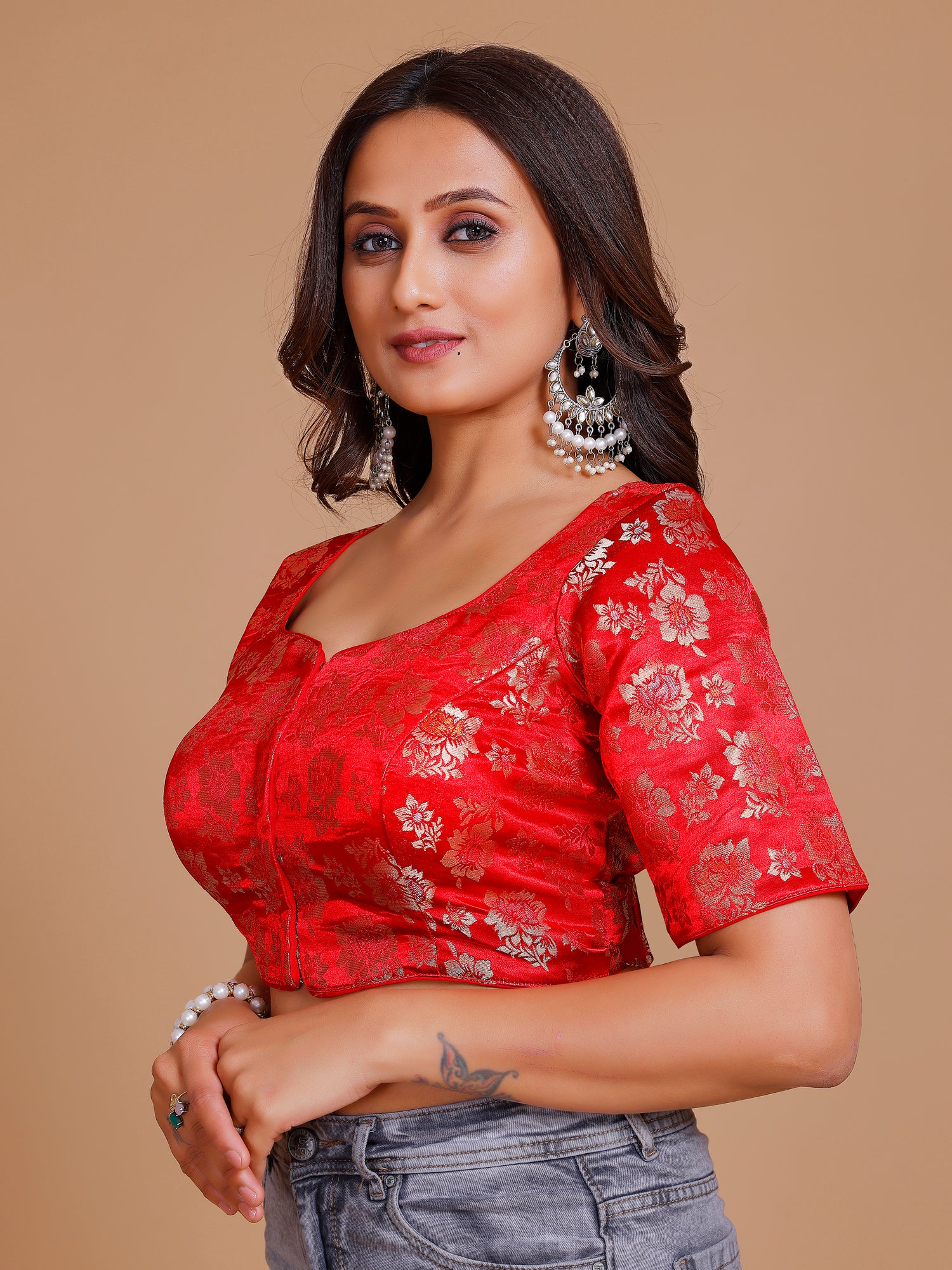 Brocade Silk Blouse