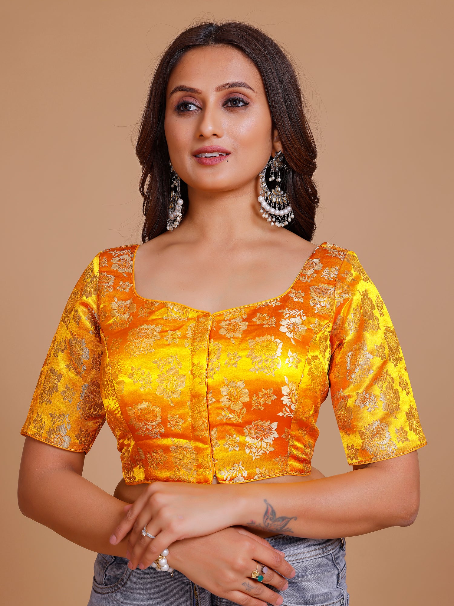 Brocade Silk Blouse