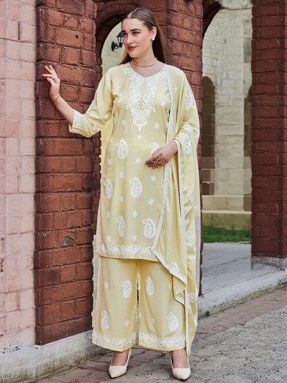 Ivana Rayon Palazzo Suit