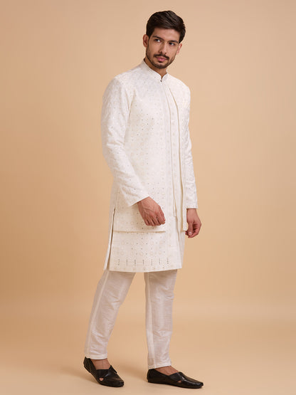 Mens Kurta Set Jacket Style