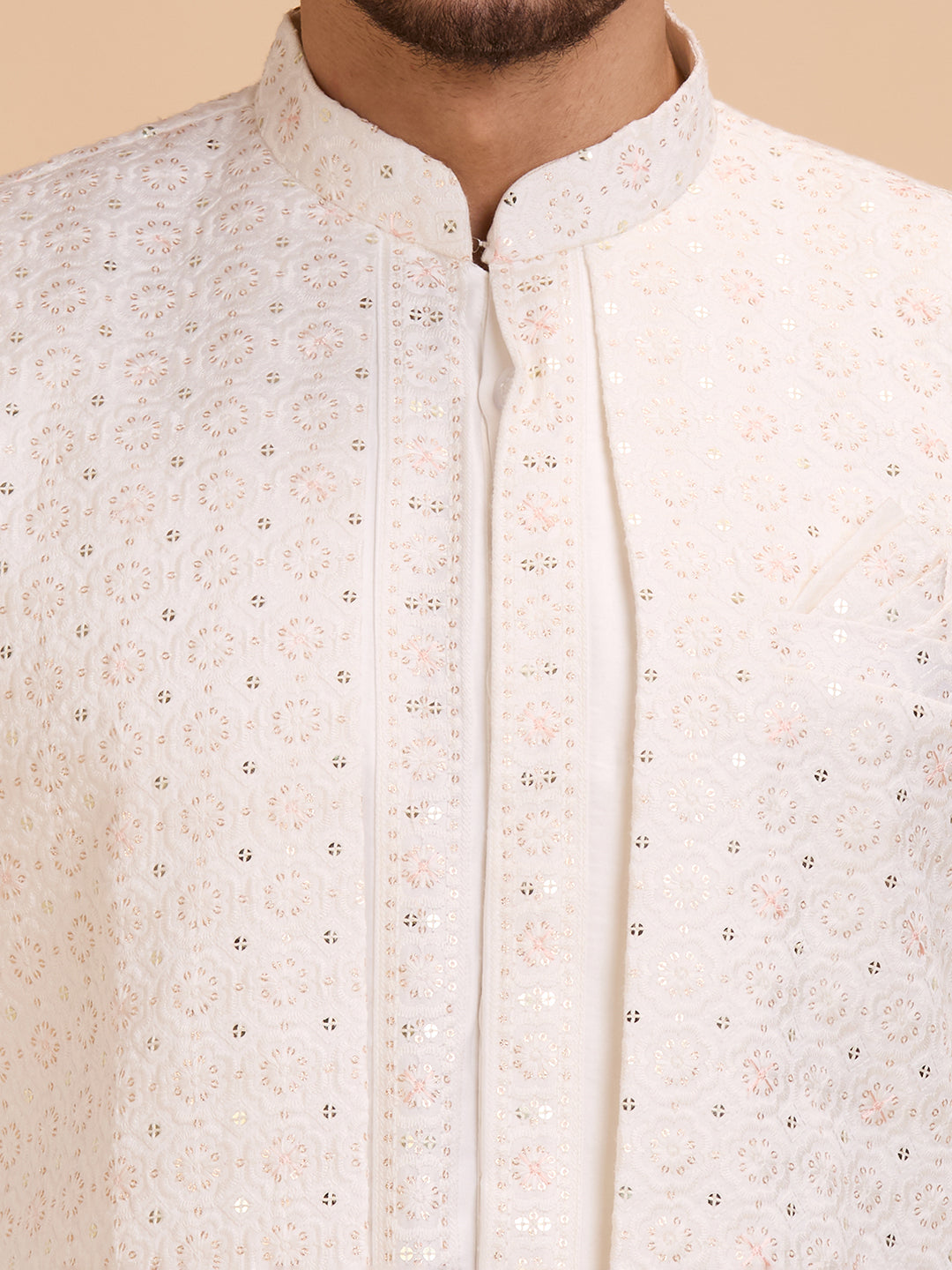 Mens Kurta Set Jacket Style
