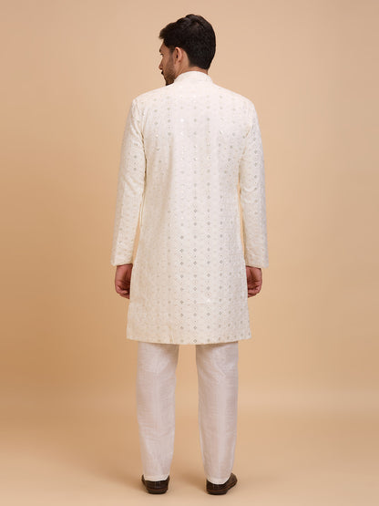 Mens Kurta Set Jacket Style