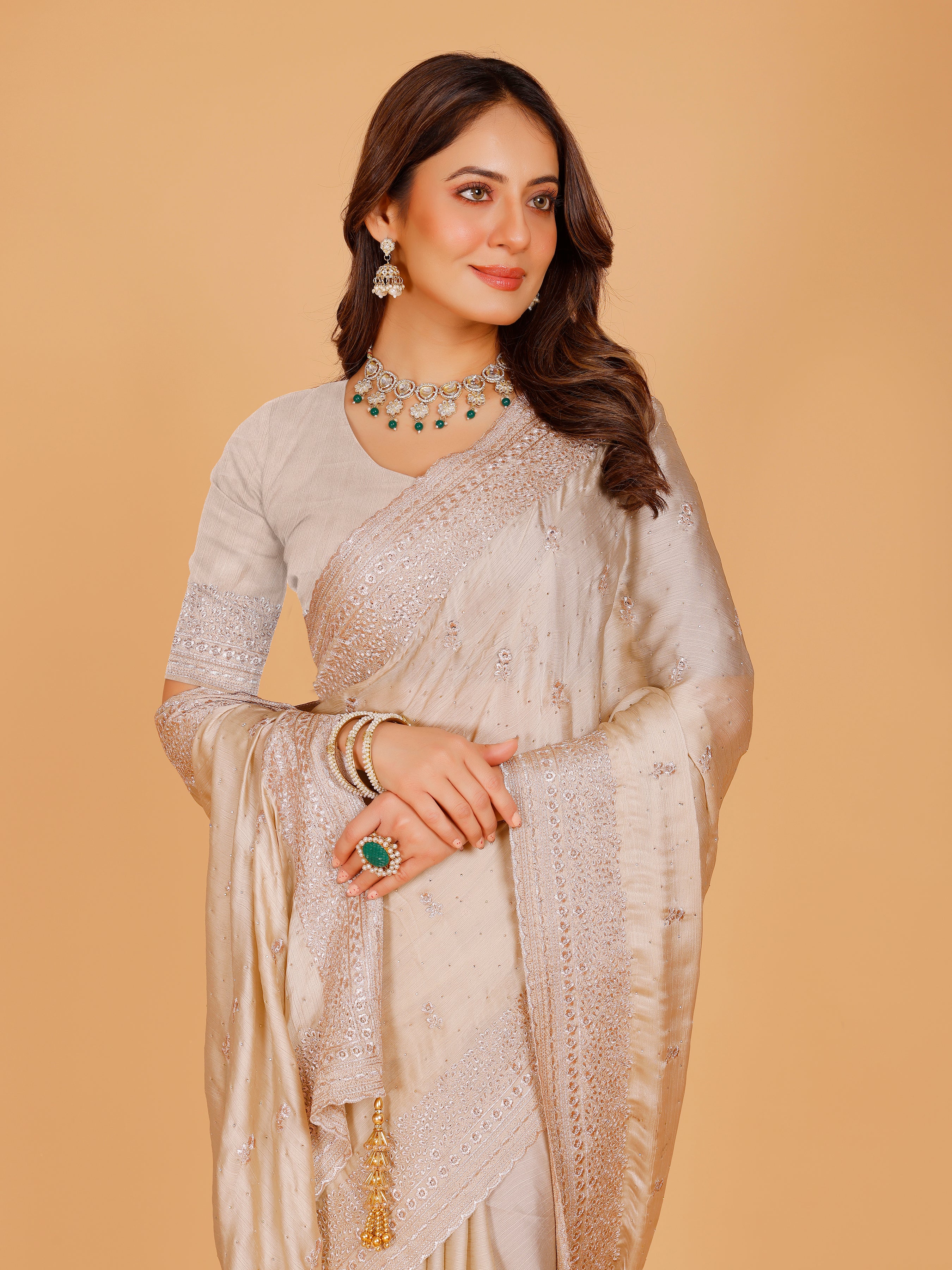 Aadhya Silk Embroidered Saree
