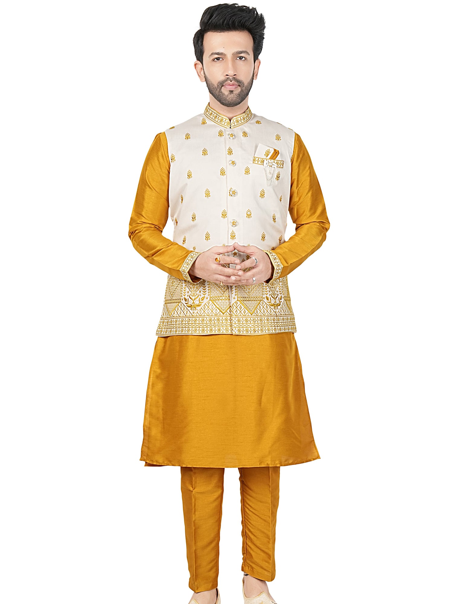 Mens Kurta Set With Jacket