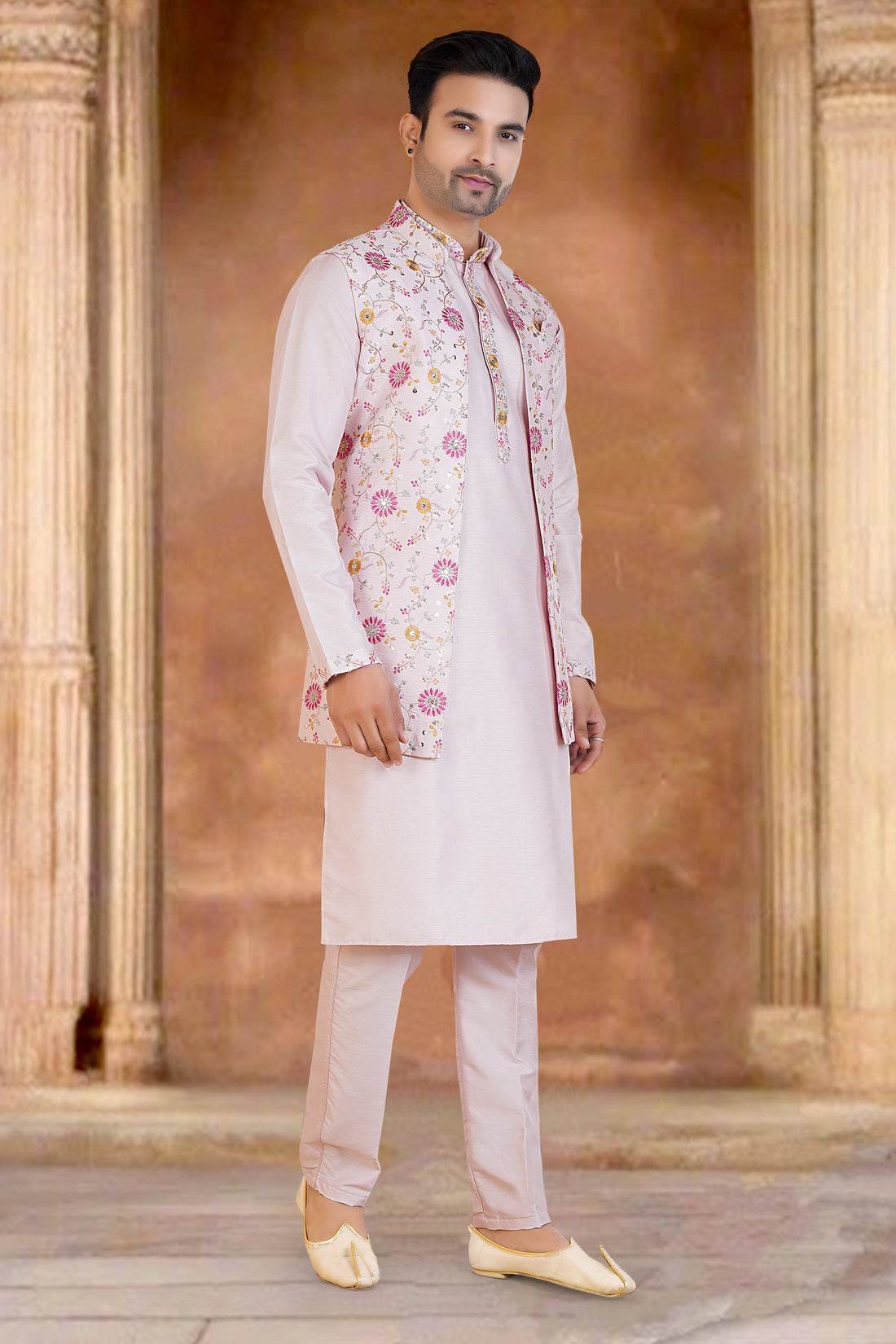 Mens Kurta Set With Jacket