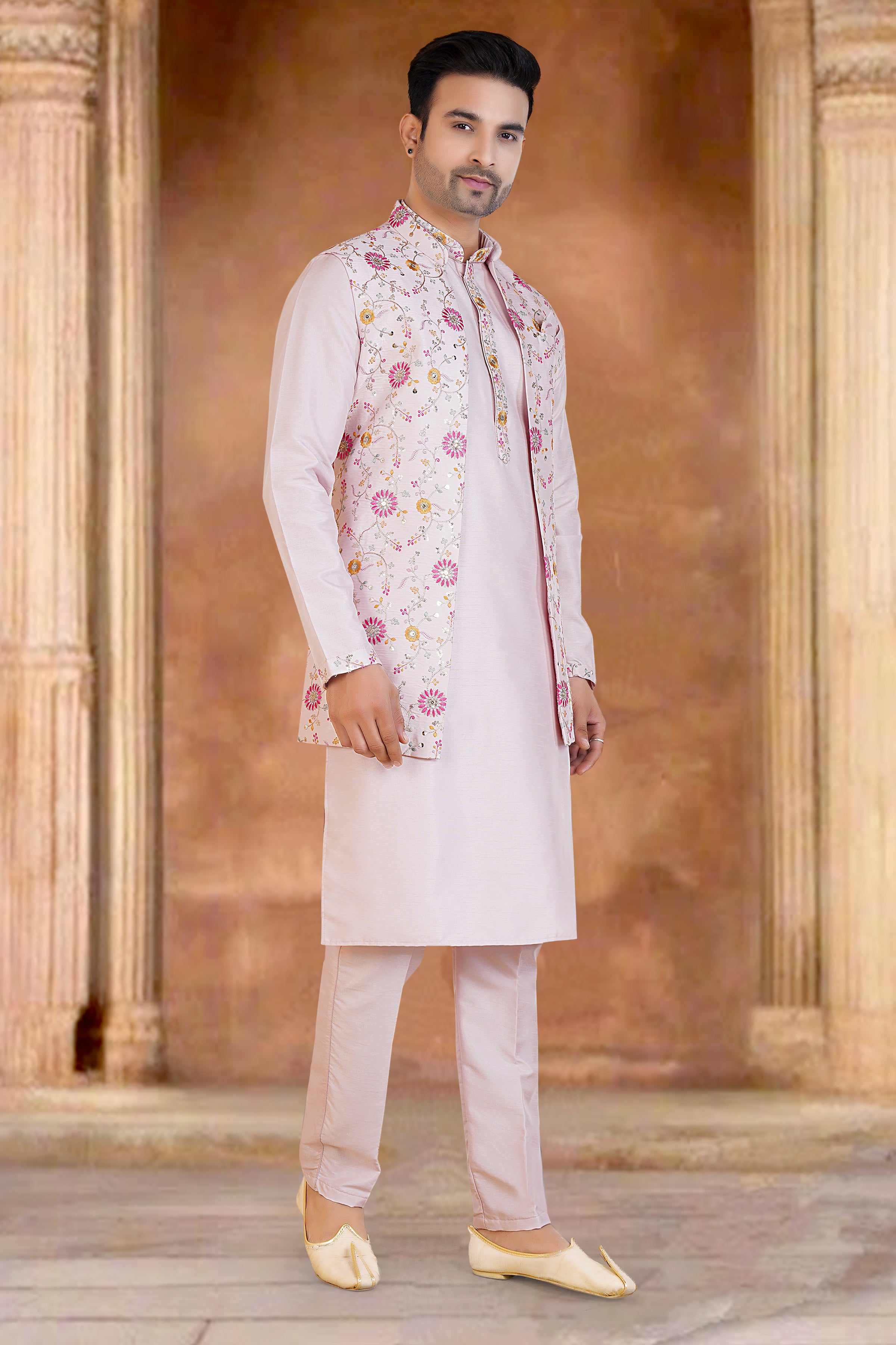 Mens Kurta Set With Jacket