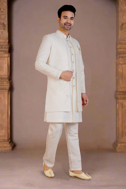 Mens Kurta Set With Jacket