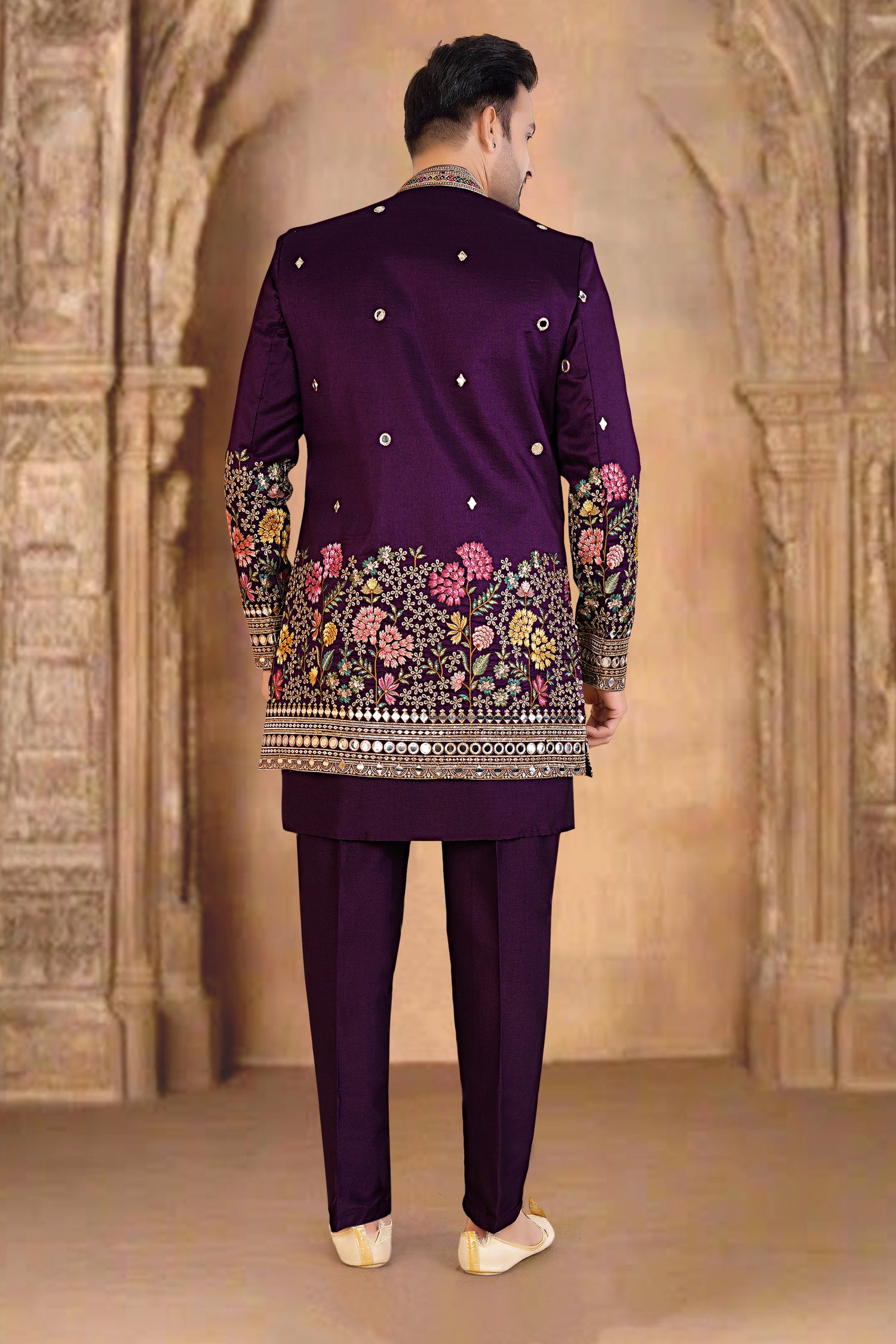 Mens Kurta Set With Jacket