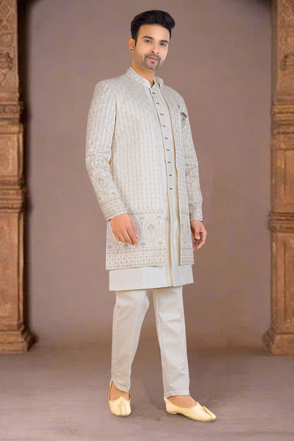 Mens Kurta Set With Jacket