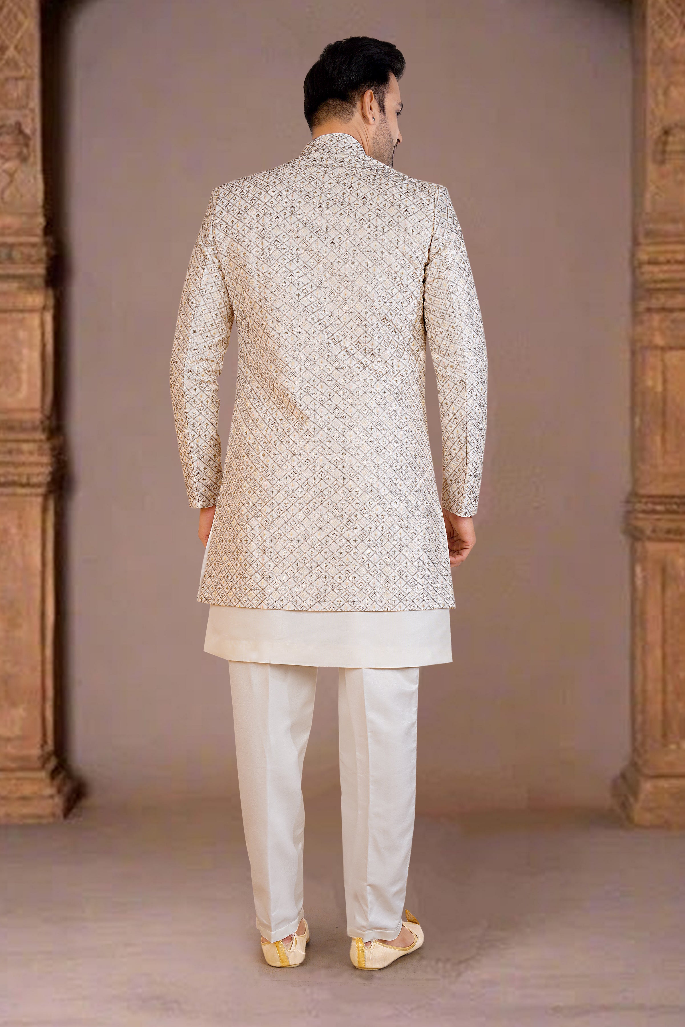 Mens Kurta Set With Jacket