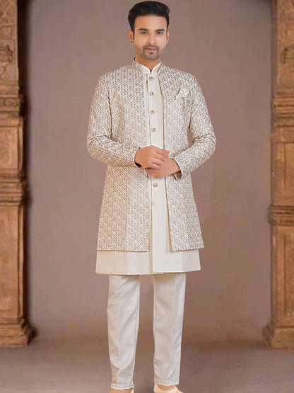 Mens Kurta Set With Jacket