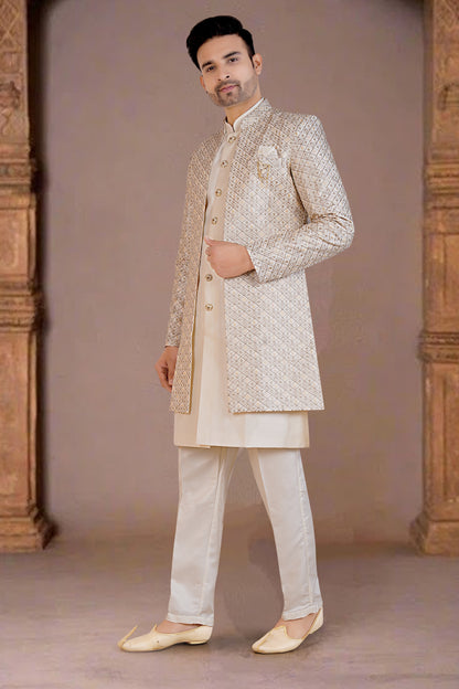 Mens Kurta Set With Jacket
