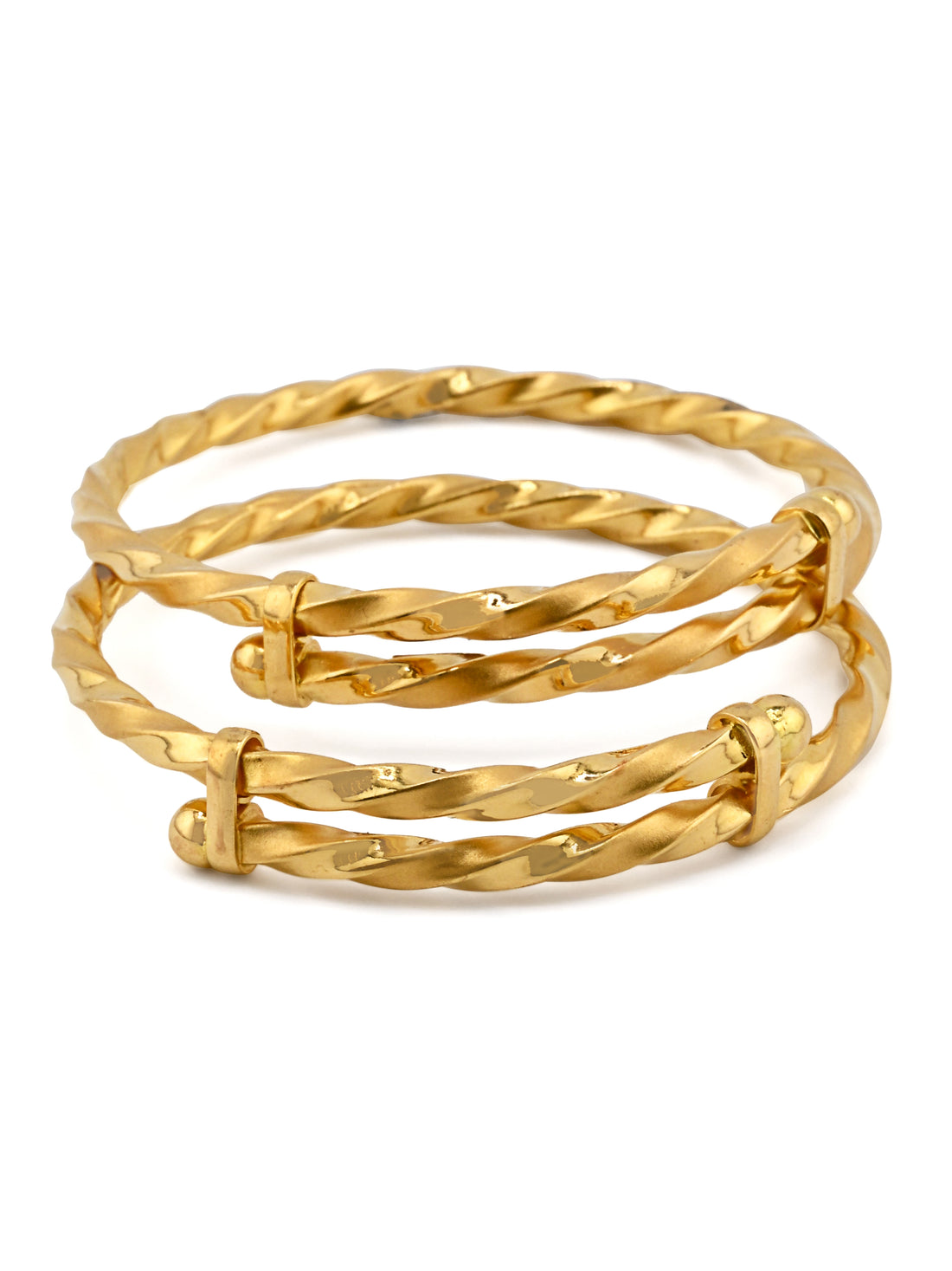 22ct Gold Adjustable Pair Baby Bangle
