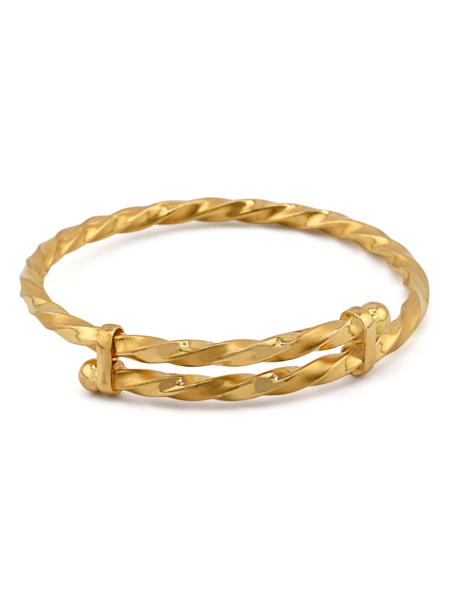 22ct Gold Adjustable Pair Baby Bangle