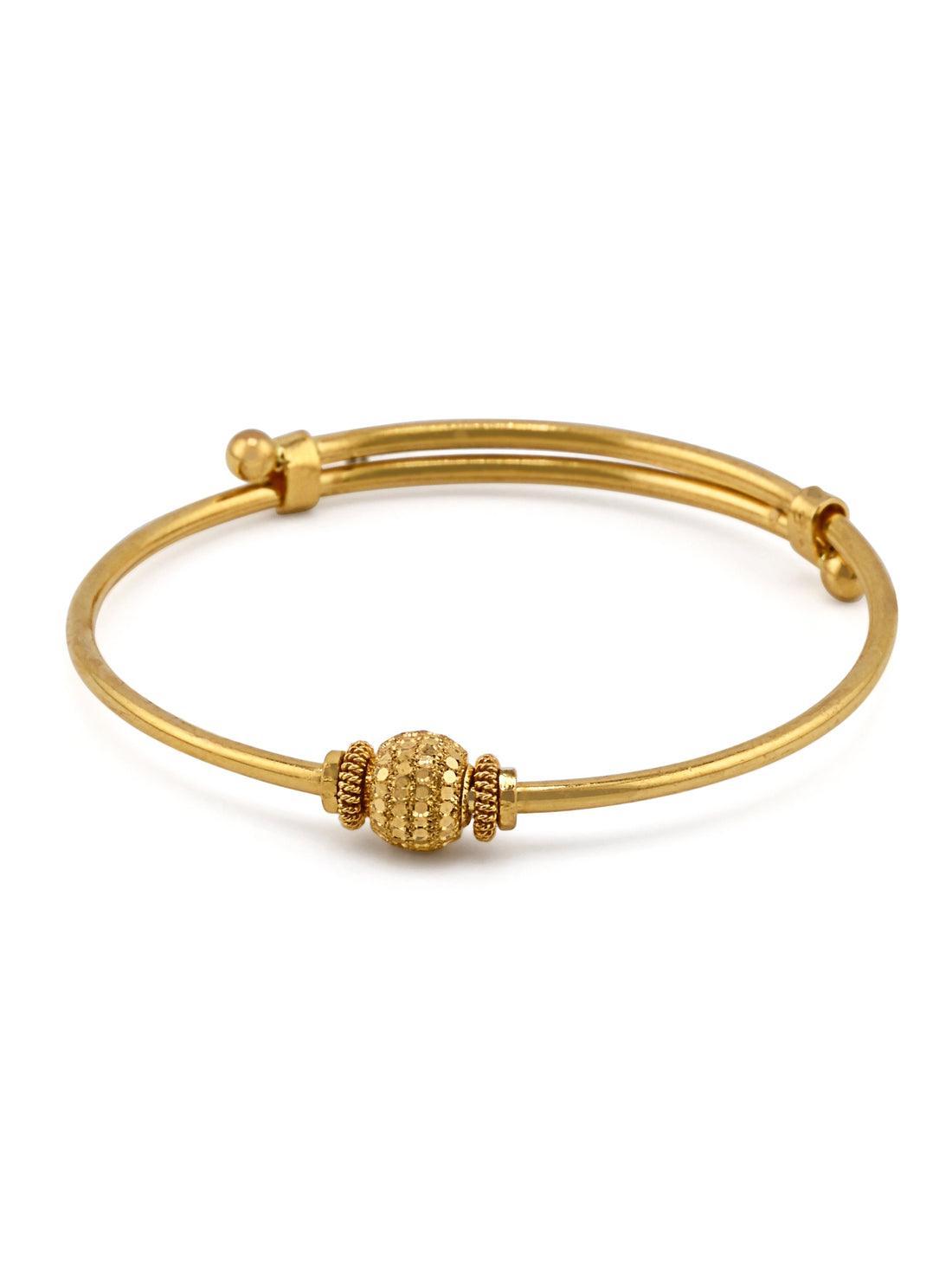 22ct Gold Adjustable Pair Baby Bangle