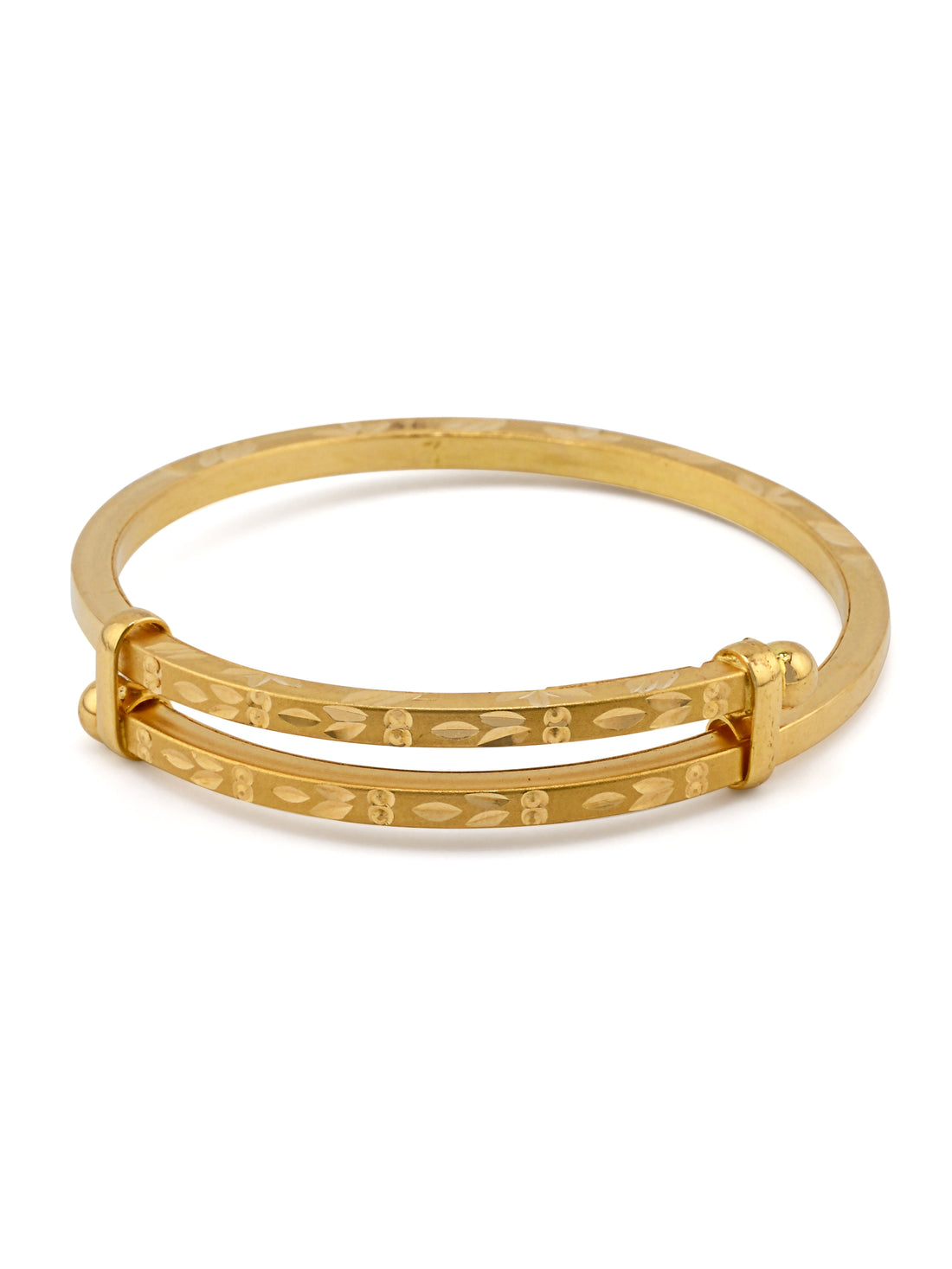 22ct Gold Adjustable Pair Baby Bangle