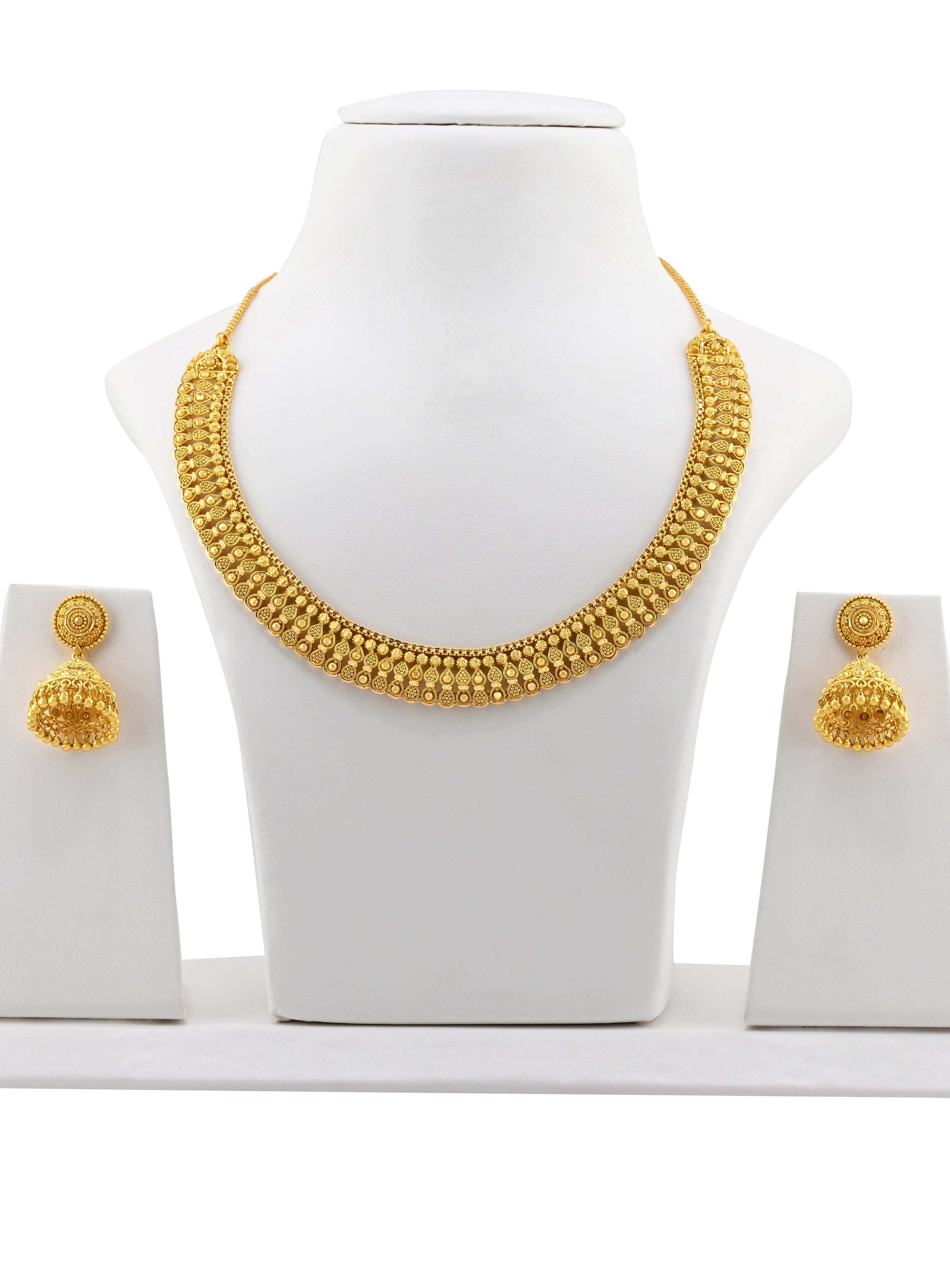 22ct Gold Choker Necklace Set