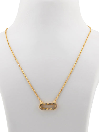 22ct Gold CZ Necklace Set