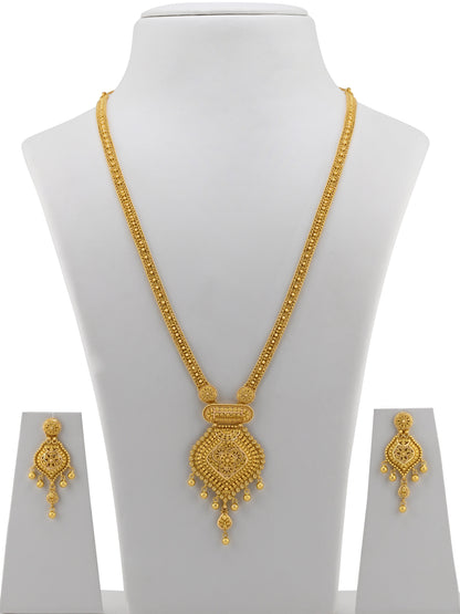 22ct Gold Long Necklace Set