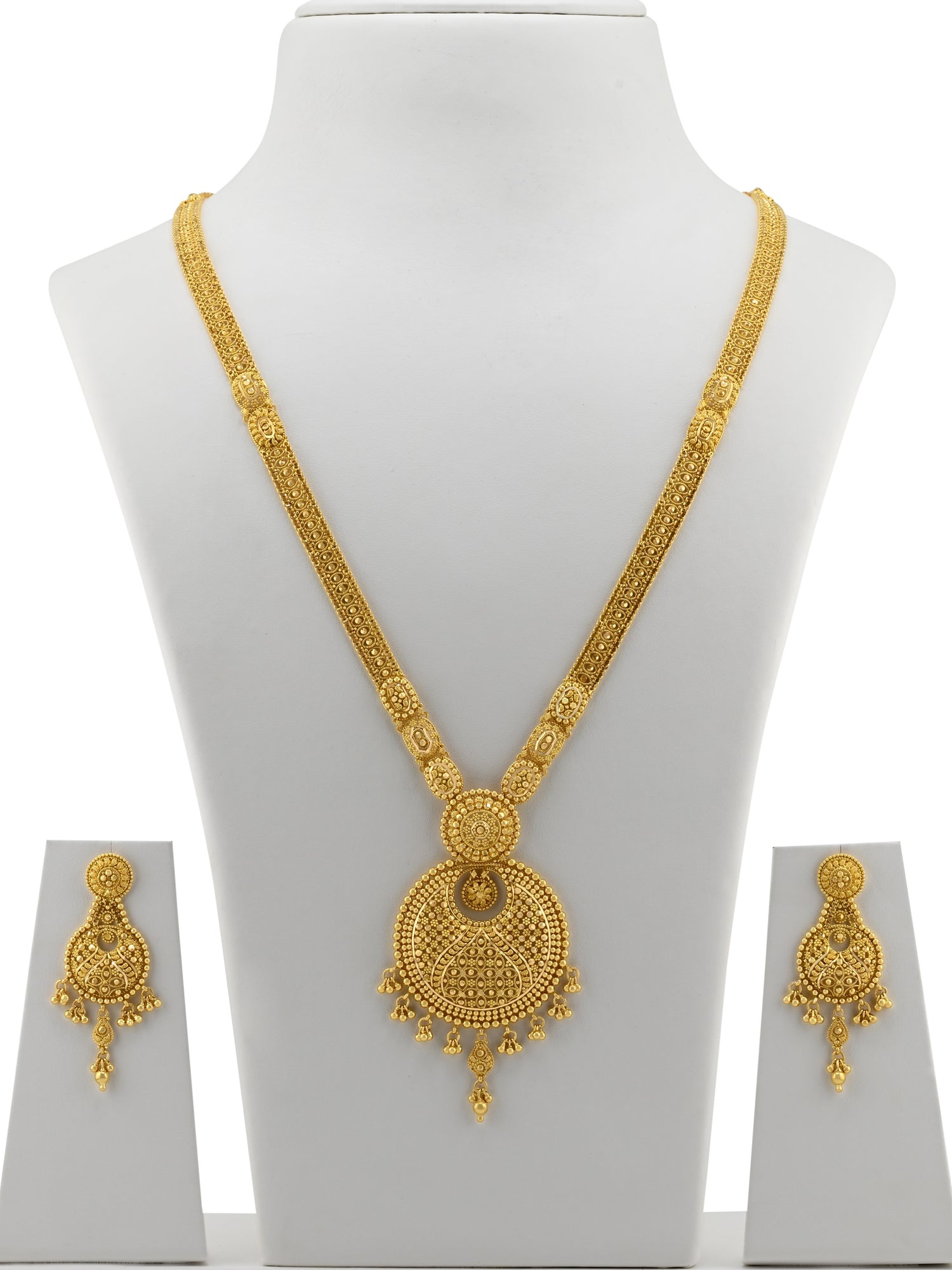 22ct Gold Long Necklace Set