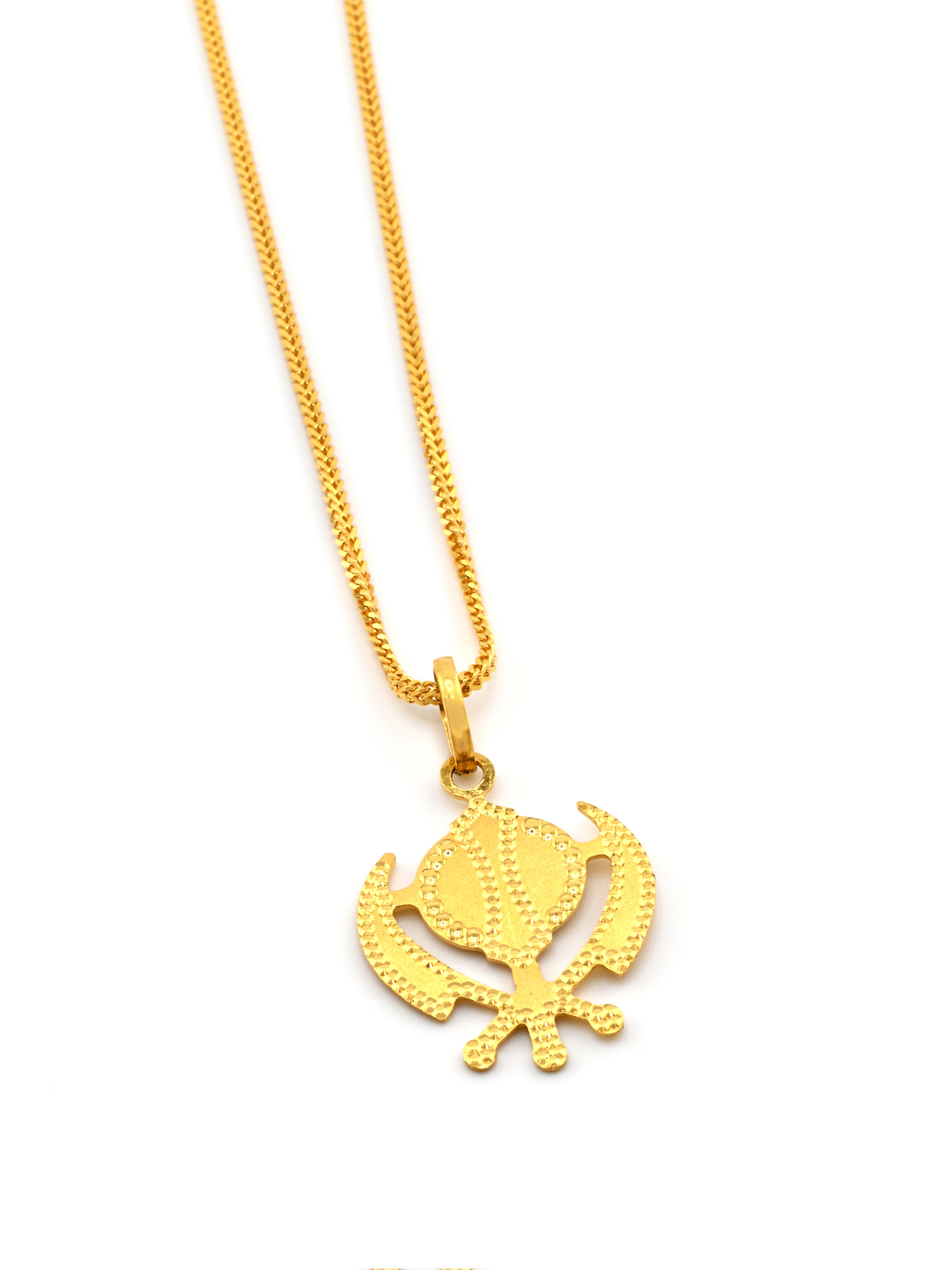 22ct Gold Khanda Pendant