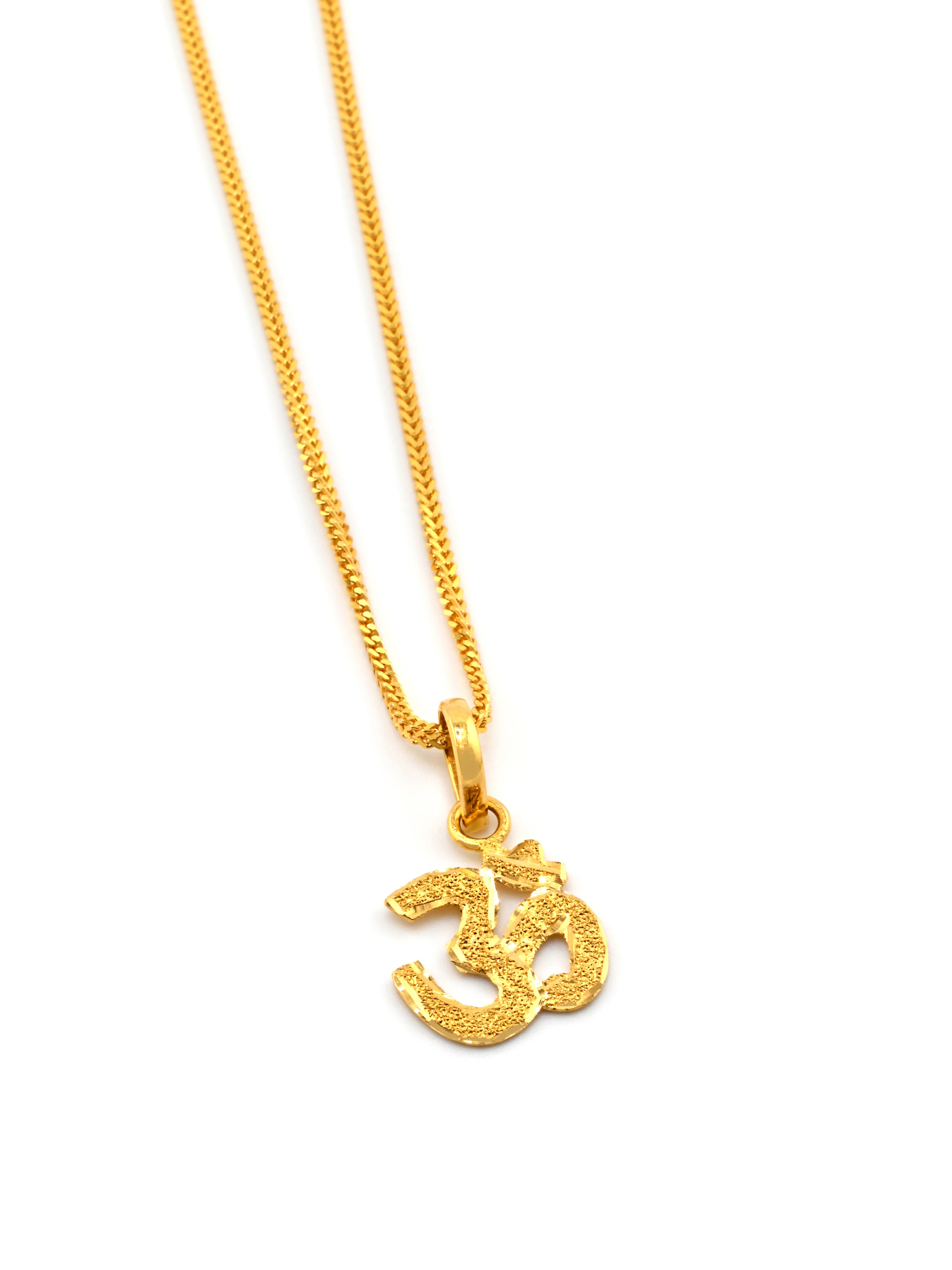 22ct Gold Om Pendant