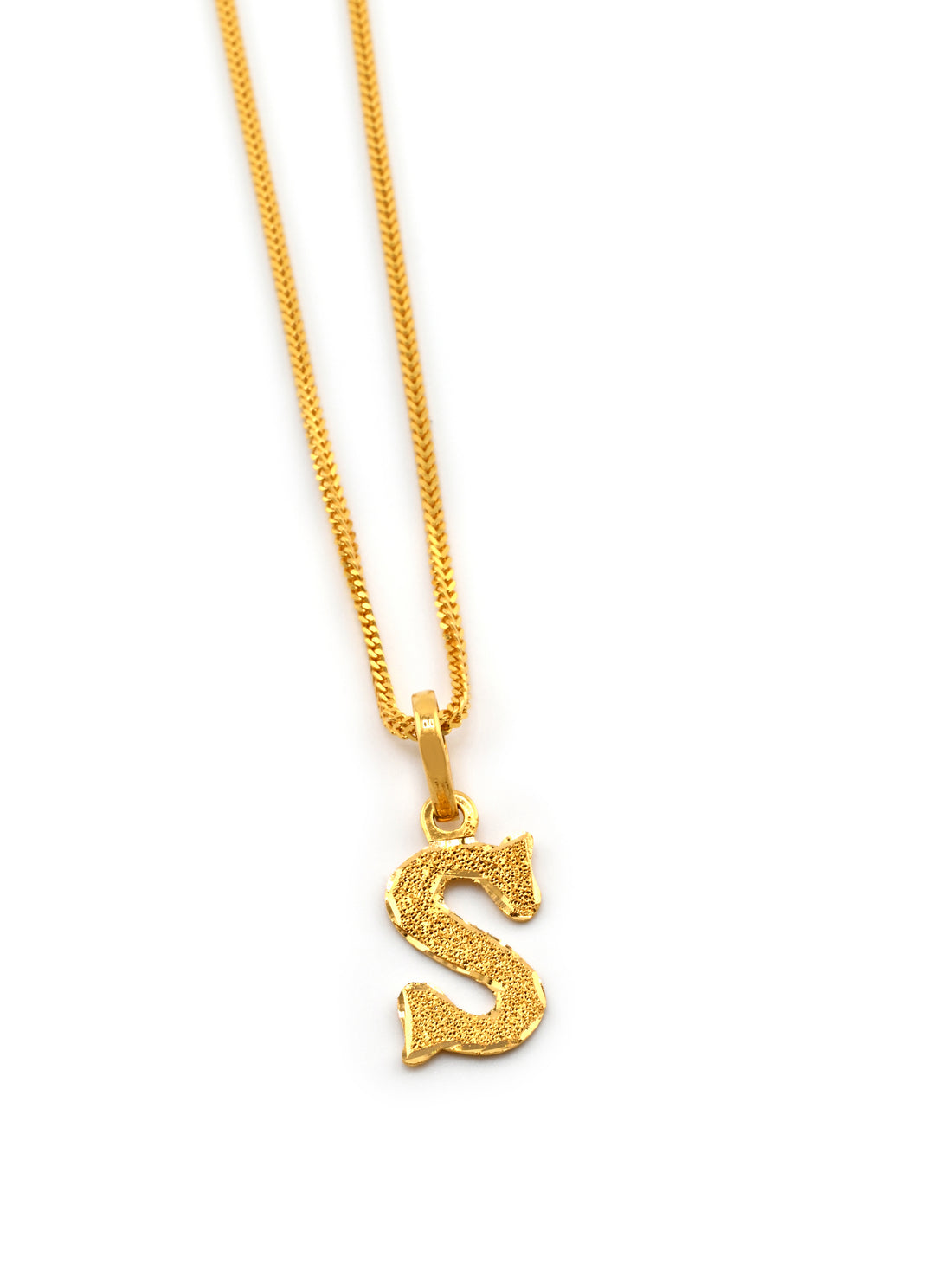 22ct Gold "S" Pendant